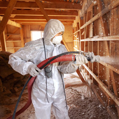 blowing in insulation material